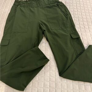 Women's Olive Green Cargo Pants - Comfortable Utility Style